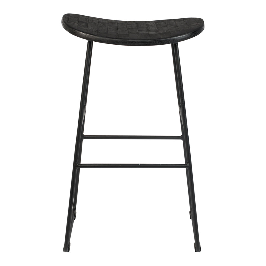 Tait Counter Stool - Natural Frame / Black PU Seat main image 0