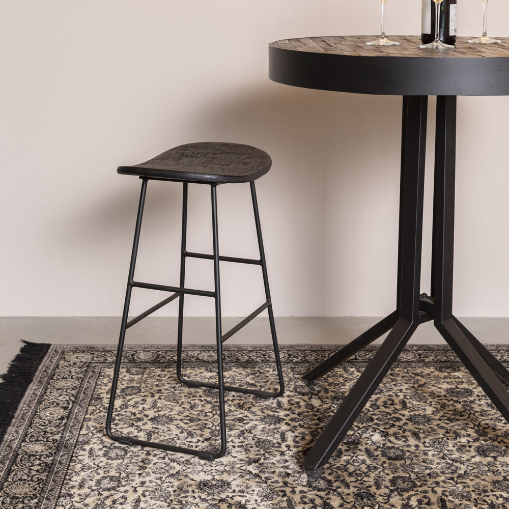 Olivia's Nordic Living Collection - Tait Counter Stool in Black