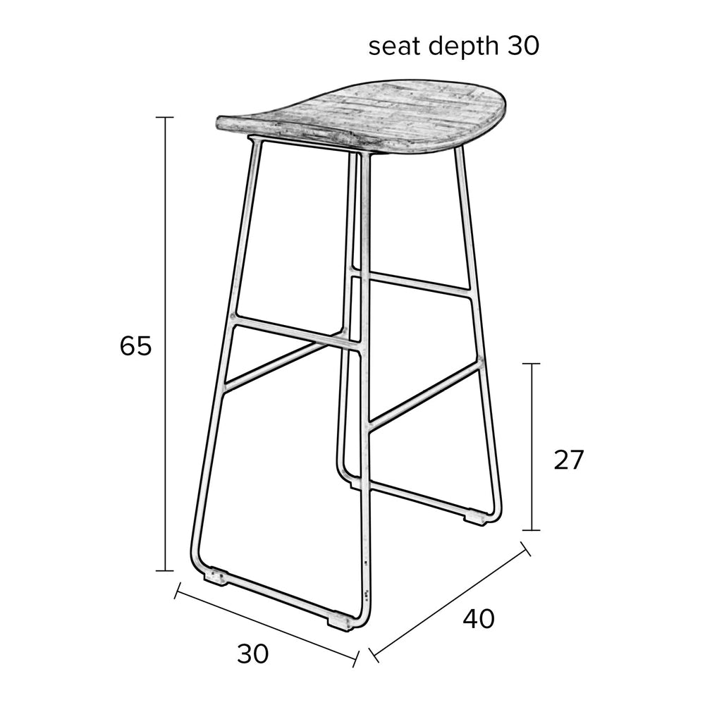 Olivia's Nordic Living Collection - Tait Counter Stool in Natural