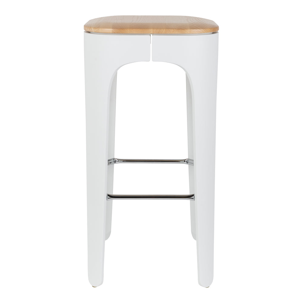 Olivia's Nordic Living Collection - Vena Bar Stool in White