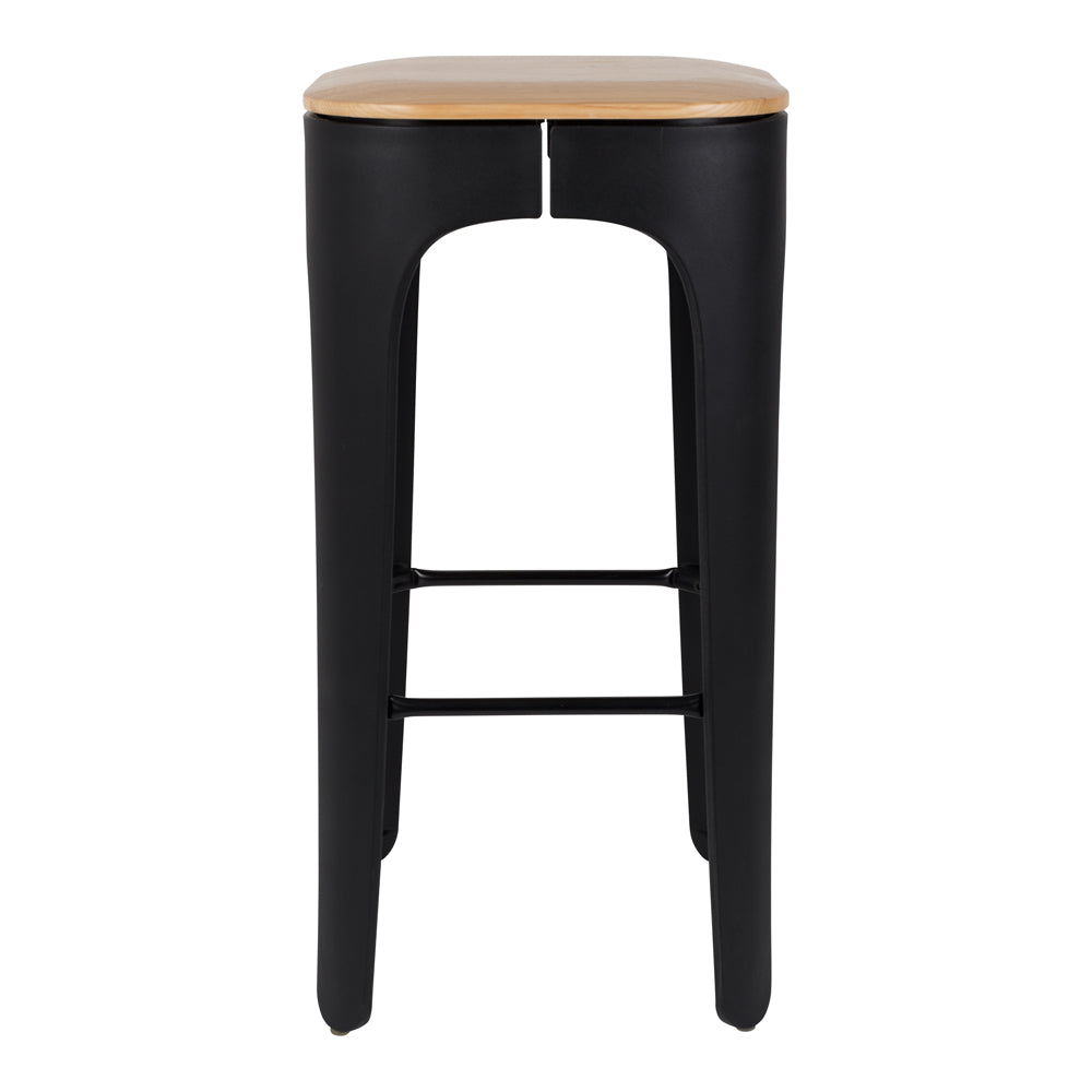 Olivia's Nordic Living Collection - Vena Bar Stool in Black