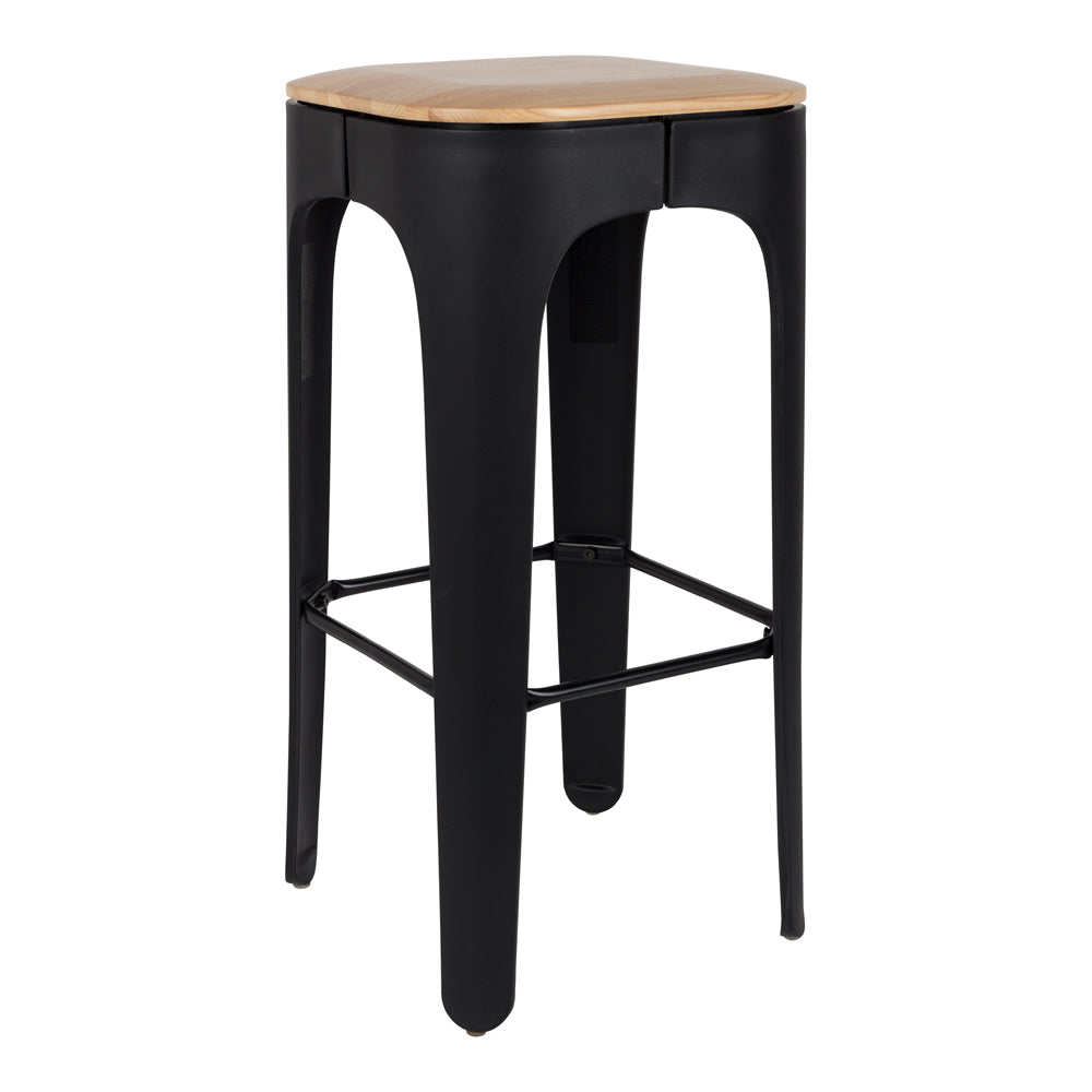 Olivia's Nordic Living Collection - Vena Bar Stool in Black