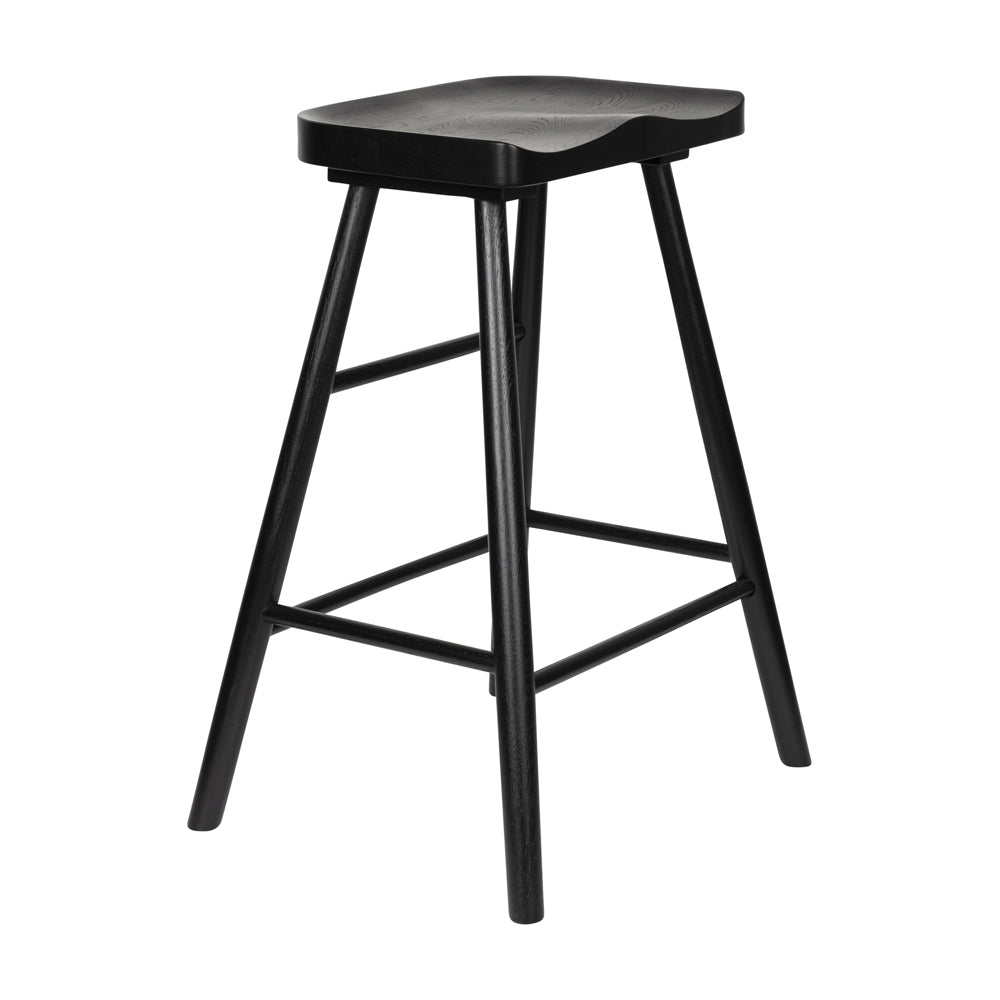 Olivia's Nordic Living Collection Wander Counter Stool in Black