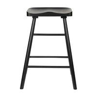 Olivia's Nordic Living Collection Wander Counter Stool in Black