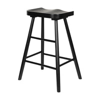 Olivia's Nordic Living Collection Wander Counter Stool in Black