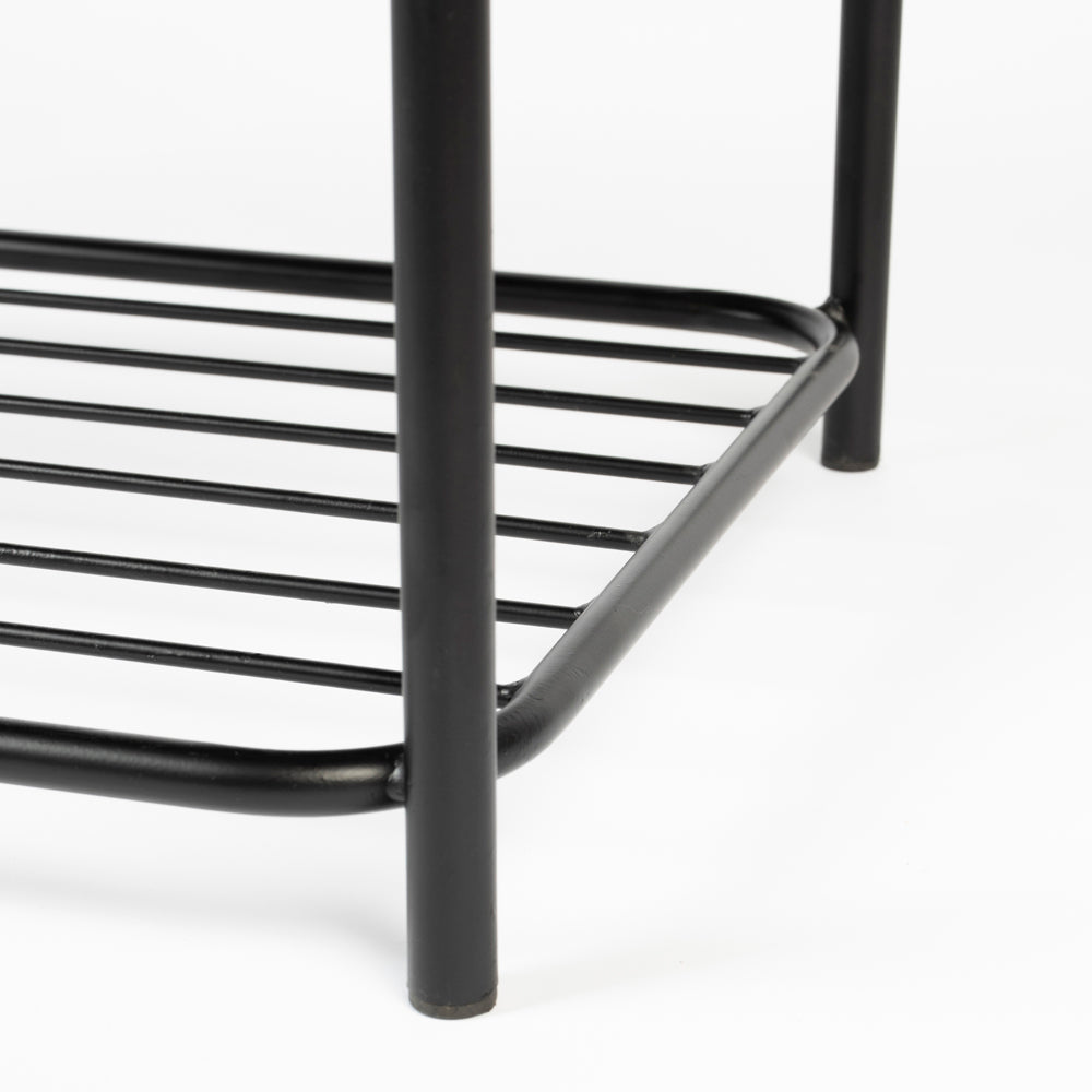 Olivia's Nordic Living Collection Milo Bench in Black & Grey