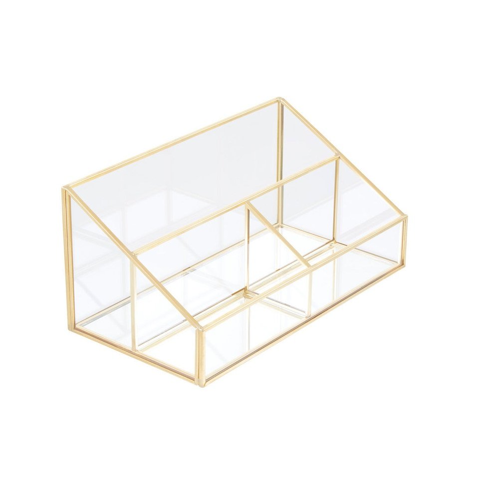 Olivia's Eloise 3 Compartment Cosmetics Organiser in Gold