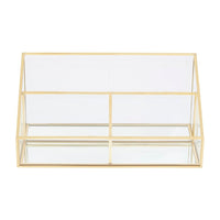 Olivia's Eloise 3 Compartment Cosmetics Organiser in Gold