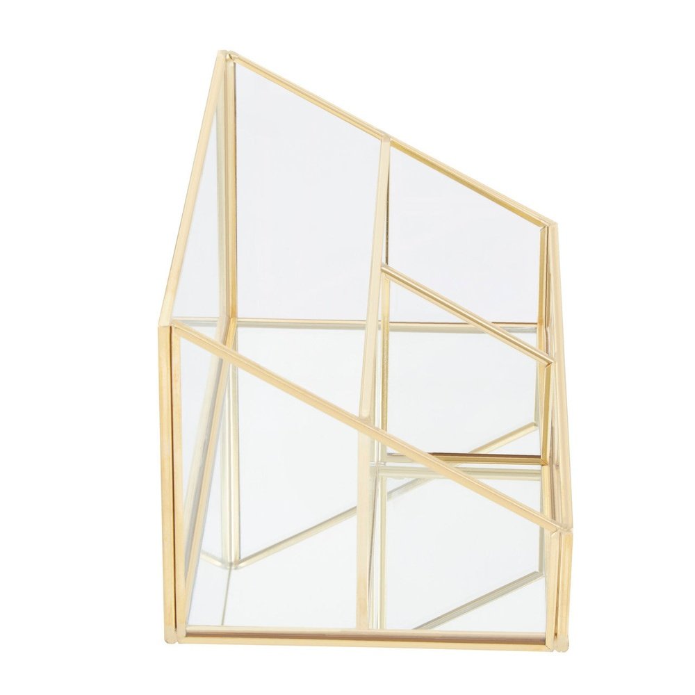 Olivia's Eloise 3 Compartment Cosmetics Organiser in Gold