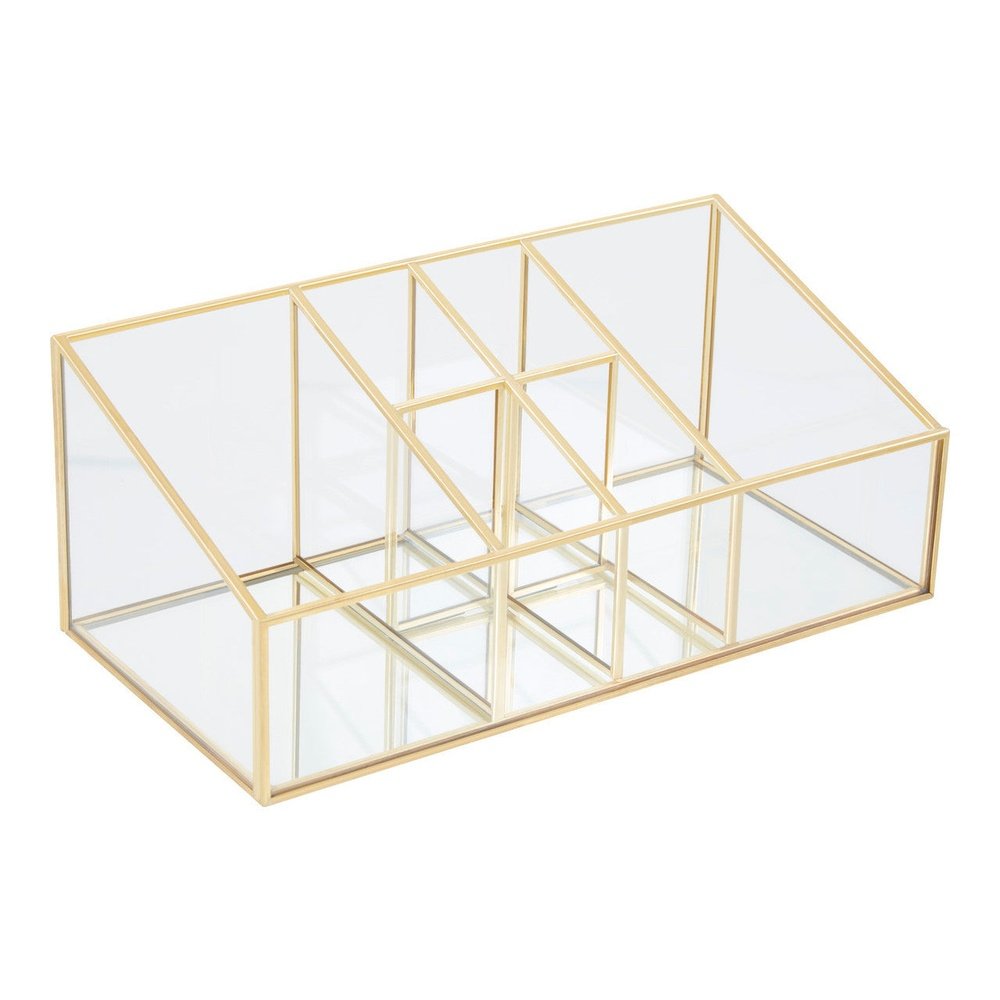 Olivia's Eloise 6 Compartment Cosmetics Organiser in Gold