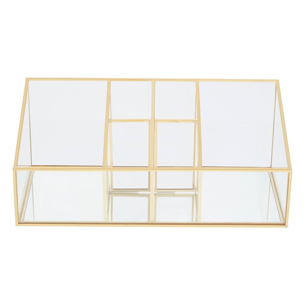 Olivia's Eloise 6 Compartment Cosmetics Organiser in Gold