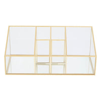 Olivia's Eloise 6 Compartment Cosmetics Organiser in Gold