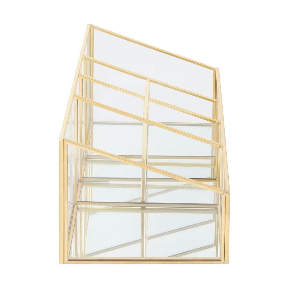 Olivia's Eloise 6 Compartment Cosmetics Organiser in Gold