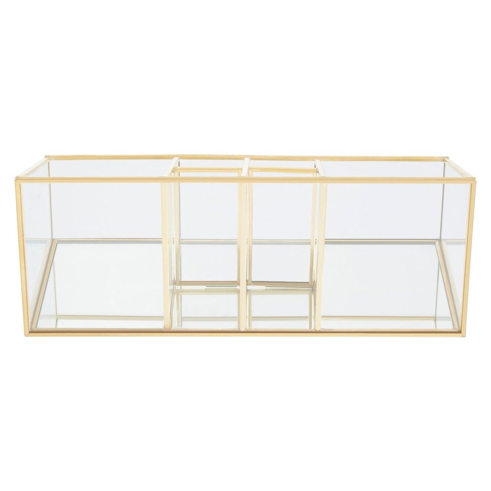 Olivia's Eloise 6 Compartment Cosmetics Organiser in Gold