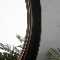 Gallery Interiors Fiddock Mirror in Black and Gold