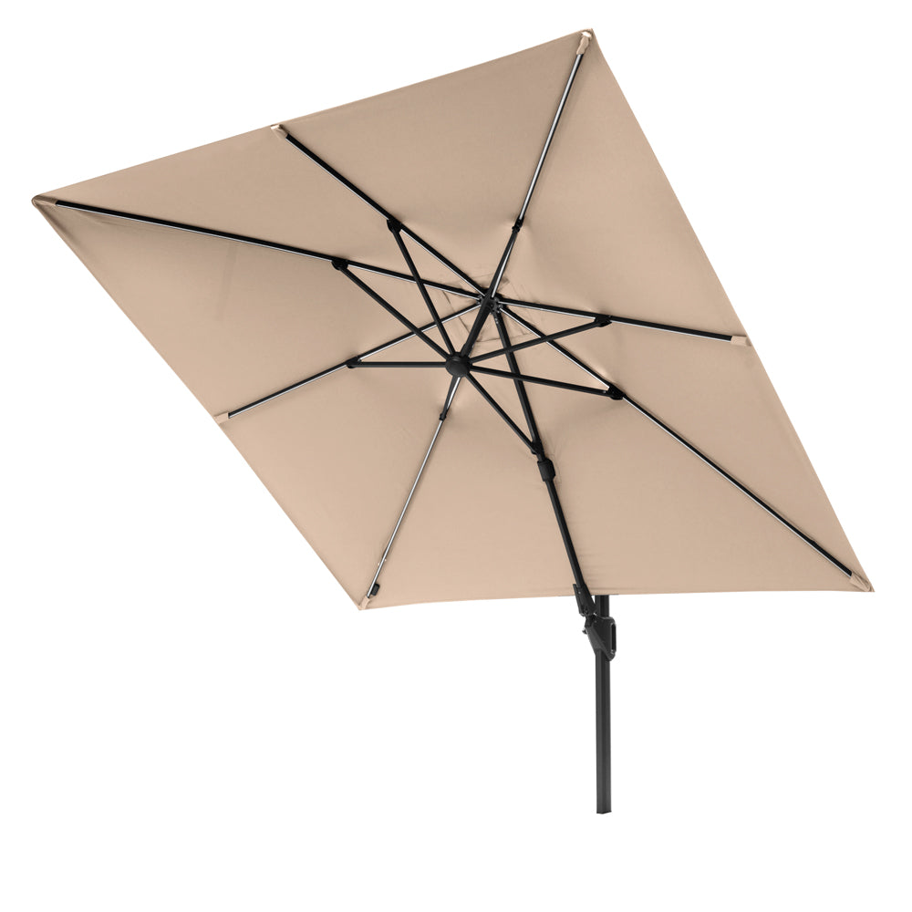 Olivia's Audrey Glow Challenger T2 3m Square Taupe Parasol