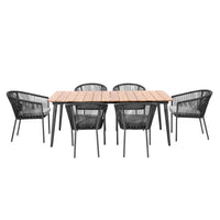 Olivia's Remi Dining Set in Grey