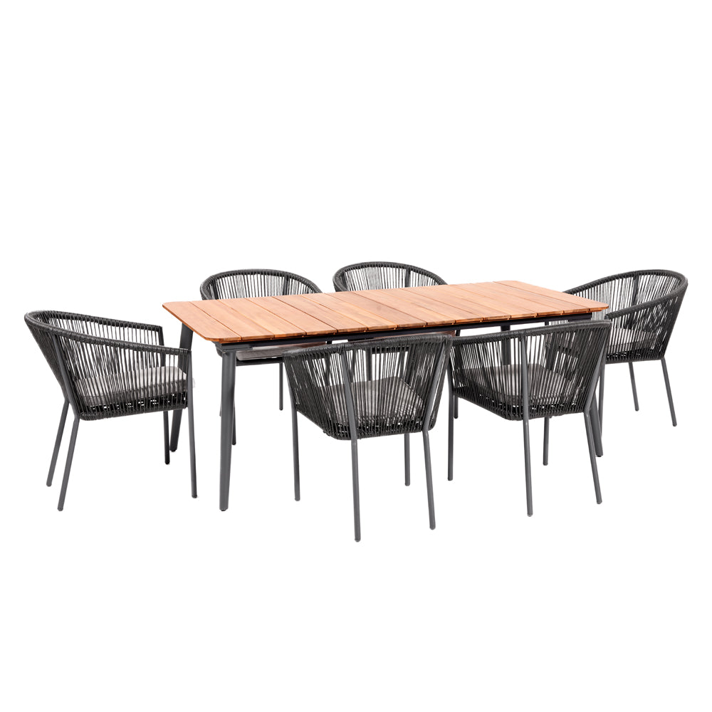 Olivia's Remi Dining Set in Grey