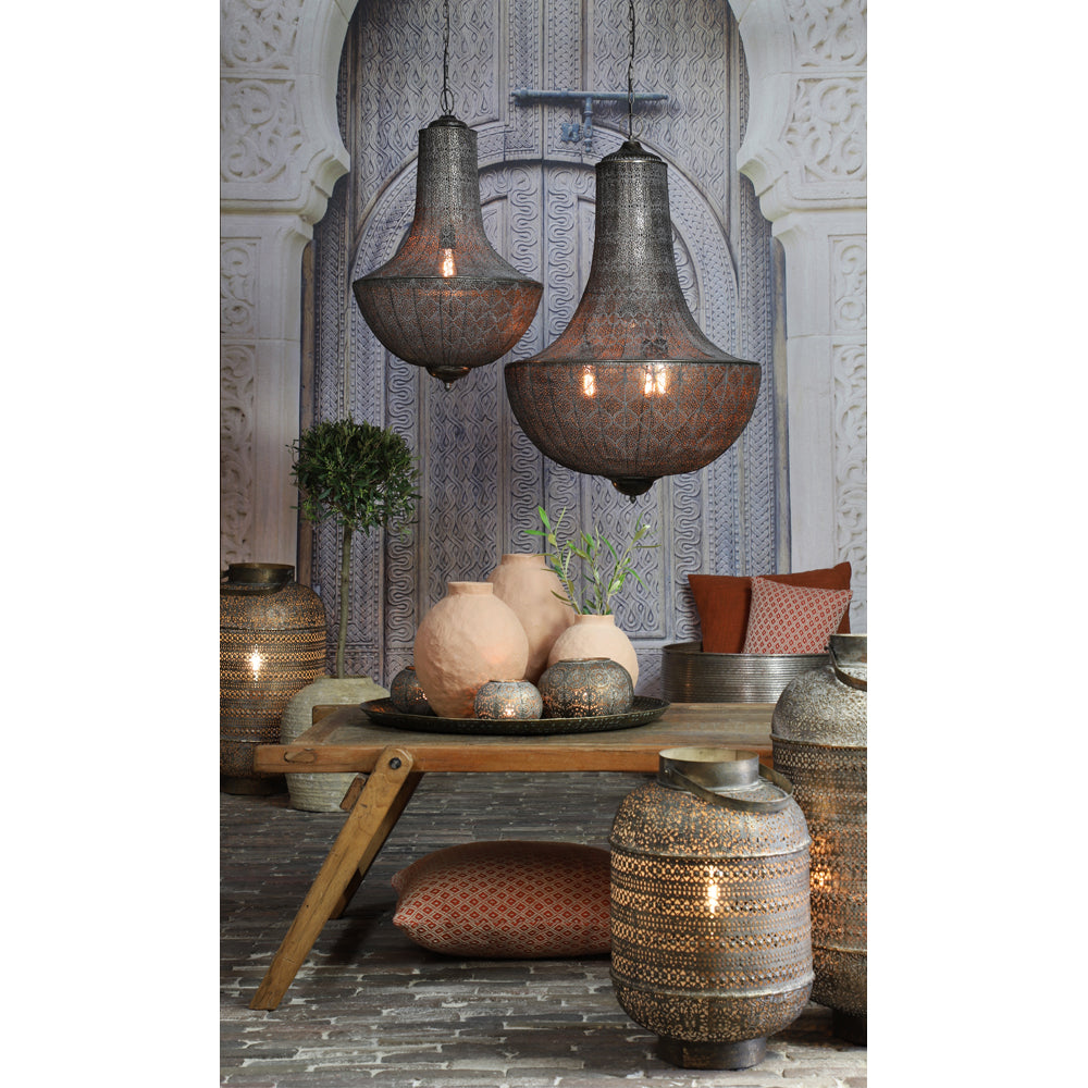 Light & Living Udupi Table Lamp Brown Gold