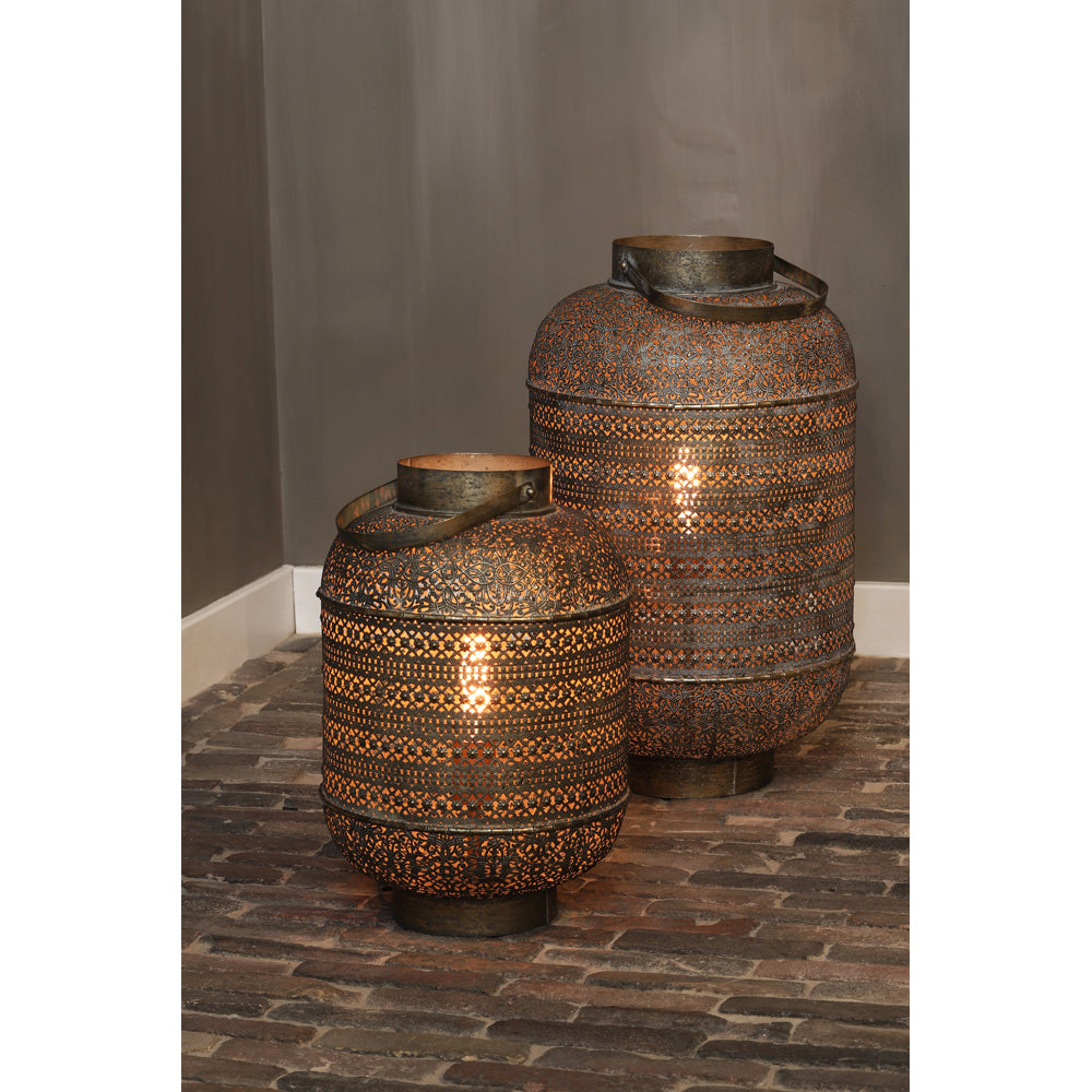 Light & Living Udupi Table Lamp Brown Gold