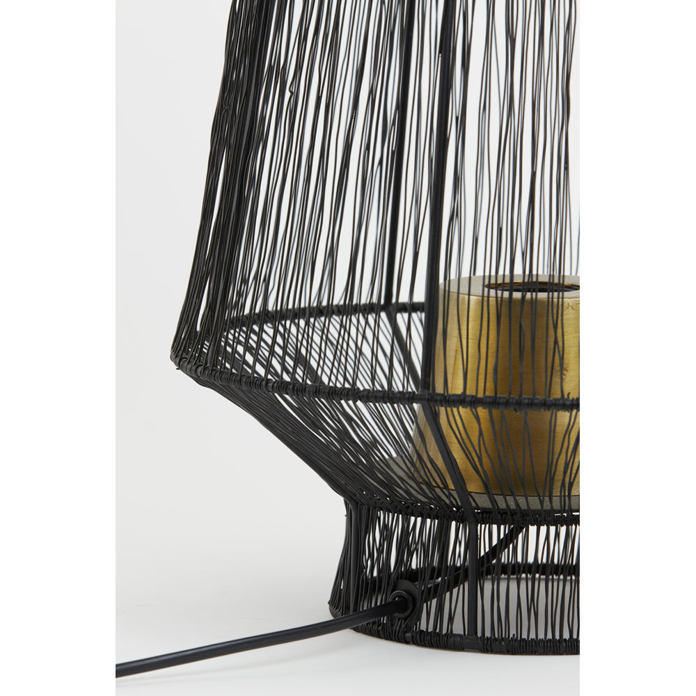 Light & Living Vitora Table Lamp Matt Black