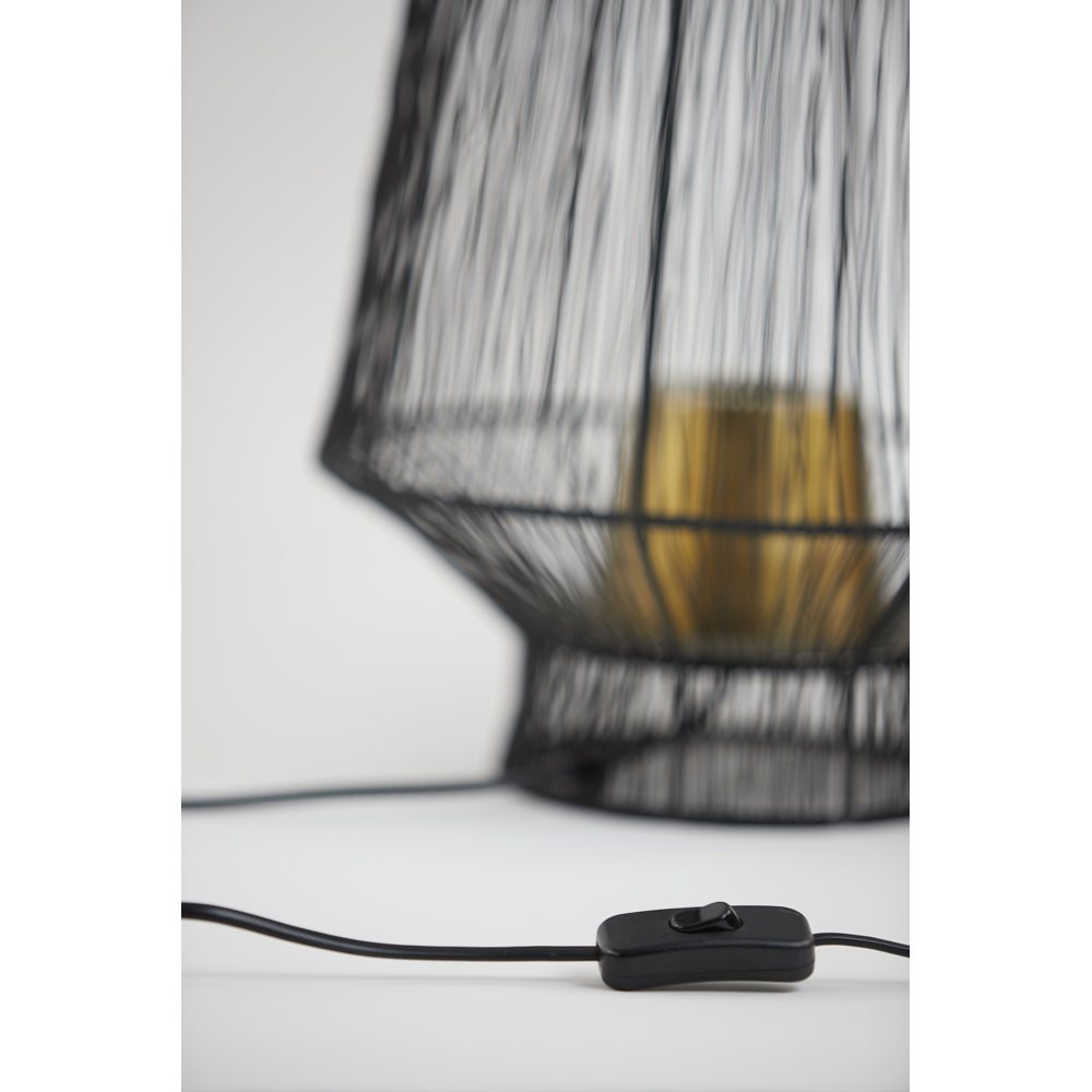 Light & Living Vitora Table Lamp Matt Black