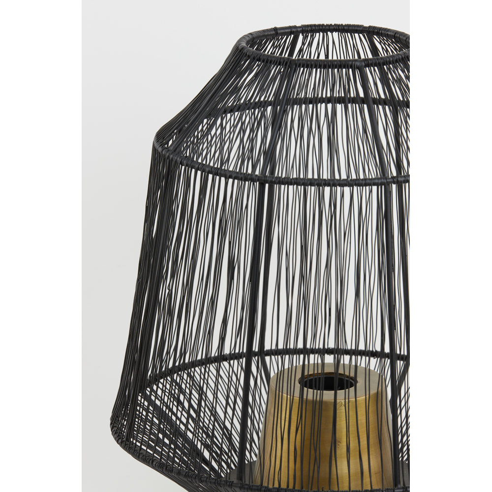 Light & Living Vitora Table Lamp Matt Black