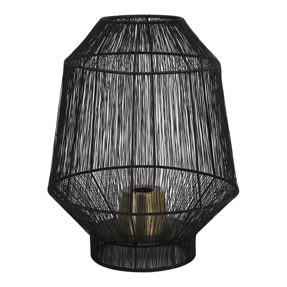 Light & Living Vitora Table Lamp Matt Black