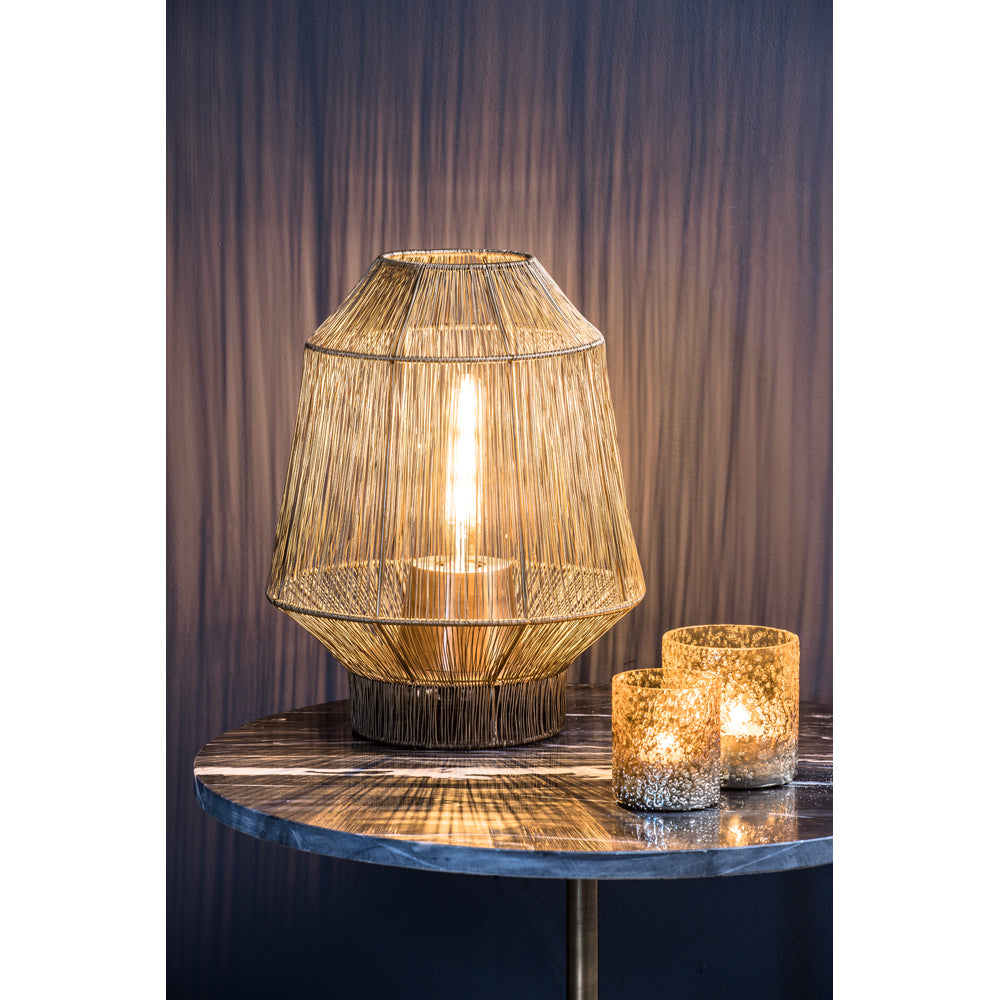 Light & Living Vitora Table Lamp Base Antique Bronze