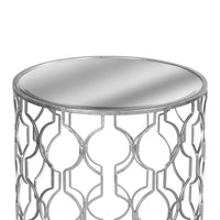 Hill Interiors Set of 2 Arabesque Mirrored Side Tables