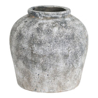 Hill Interiors Aged Ceramic Vase in Stone