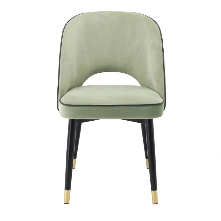 Cliff Set of 2 Dining Chairs - Savona Pistache Green Velvet Eichholtz 4