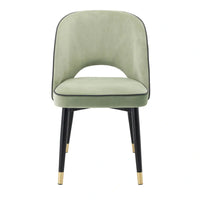 Eichholtz Set of 2 Cliff Dining Chairs in Savona Pistache Green Velvet