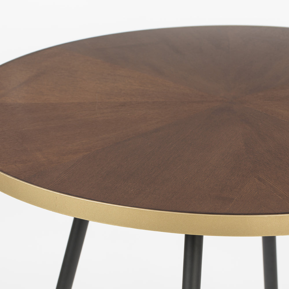 Olivia's Nordic Living Collection - Daven Round Dining Table in Brown