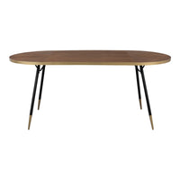 Olivia's Nordic Living Collection - Daven Oval Dining Table in Brown