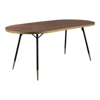 Olivia's Nordic Living Collection - Daven Oval Dining Table in Brown