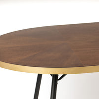 Olivia's Nordic Living Collection - Daven Oval Dining Table in Brown