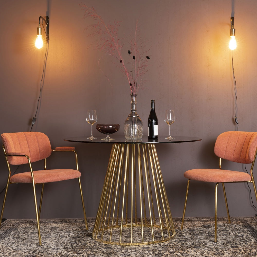 Olivia's Nordic Living Collection - Fokus Dining Table in Gold