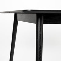 Olivia's Nordic Living Collection Floris Rectangle Dining Table in Black