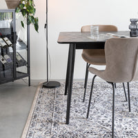 Olivia's Nordic Living Collection Floris Rectangle Dining Table in Black