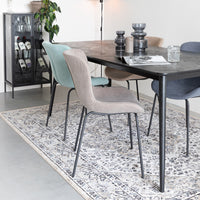 Olivia's Nordic Living Collection Floris Rectangle Dining Table in Black