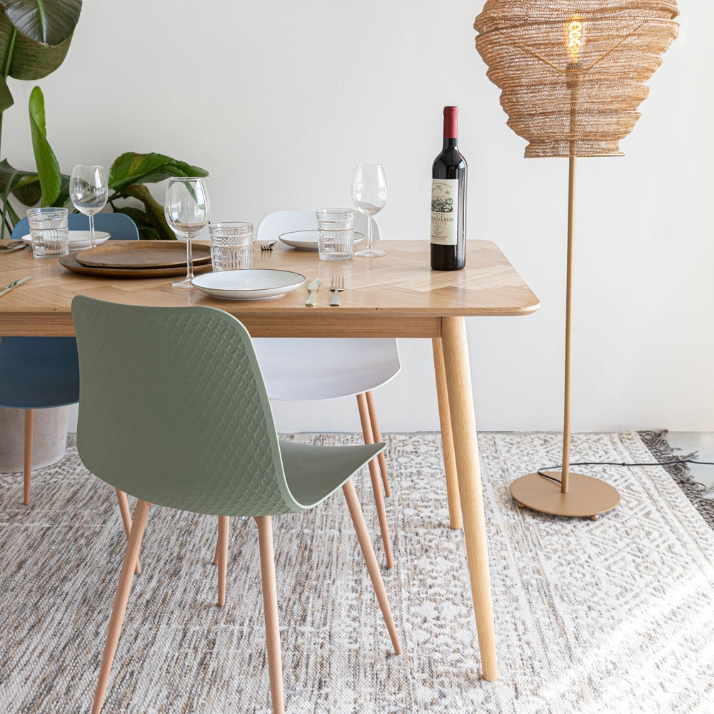 Olivia's Nordic Living Collection Floris Rectangle Dining Table in Natural