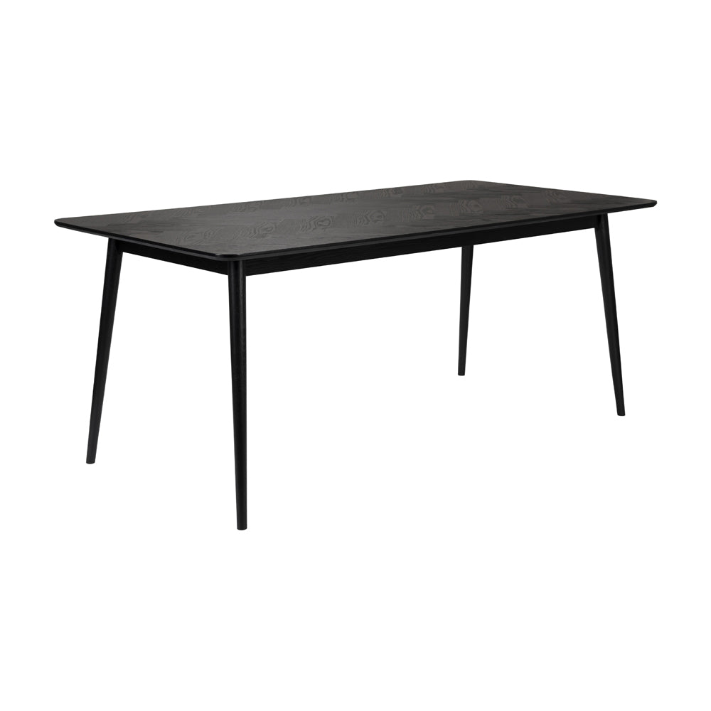 Olivia's Nordic Living Collection Floris Rectangle Dining Table in Black