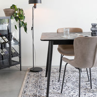 Olivia's Nordic Living Collection Floris Rectangle Dining Table in Black