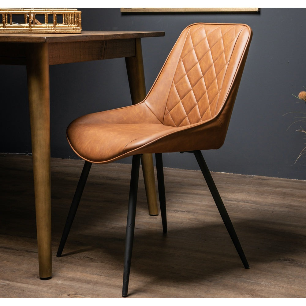 Hill Interiors Oslo Dining Chair in Tan