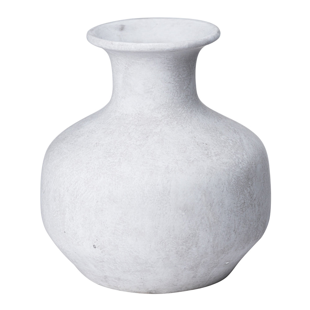 Hill Darcy Squat Vase in Stone