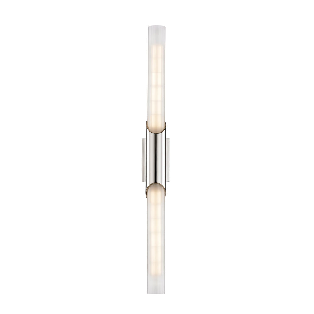 Pylon 2 Light Wall Sconce - Polished Nickel Hudson Valley Lighting 1