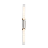 Hudson Valley Lighting Pylon 2 Light Wall Sconce in Polished Nickel