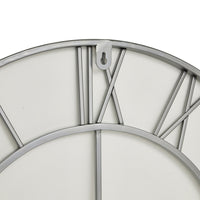 Hill Interiors Skeleton Wall Clock in Silver