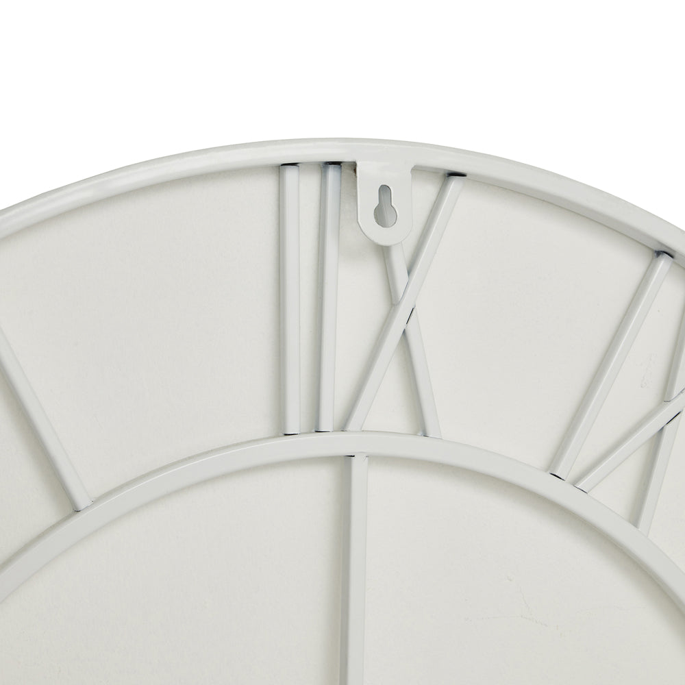 Hill Interiors Skeleton Wall Clock in White